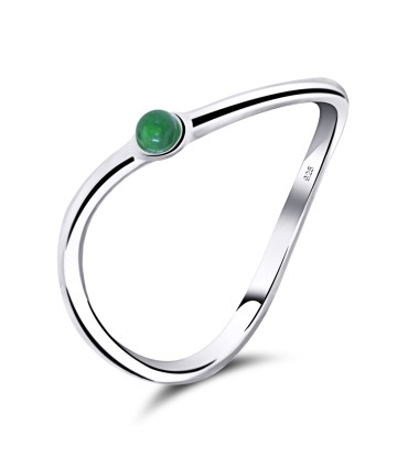 Aventurine Silver Rings NSR-2477-AVE